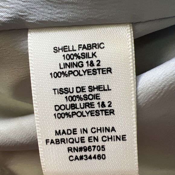 Rebecca Taylor Sleeveless Silk Chiffon Ruffle Tier Dress Size 4 Vine Floral Blue - Picture 11 of 11